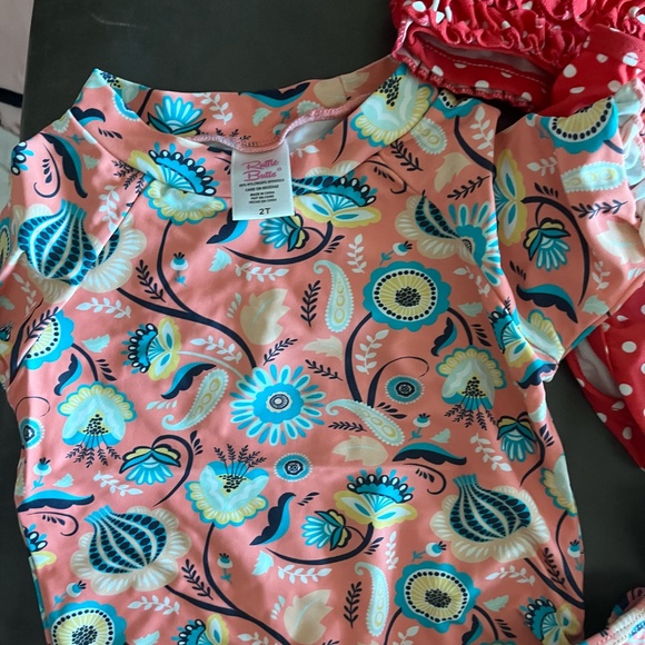 Girls 2T RuffleButts Swim Suits - Picture 3 of 3